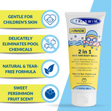 Anti-Chlorine After Swim Hair & Body Wash For Kids | Sweet Persimmon - SBR Sports Europe - TRISWIM